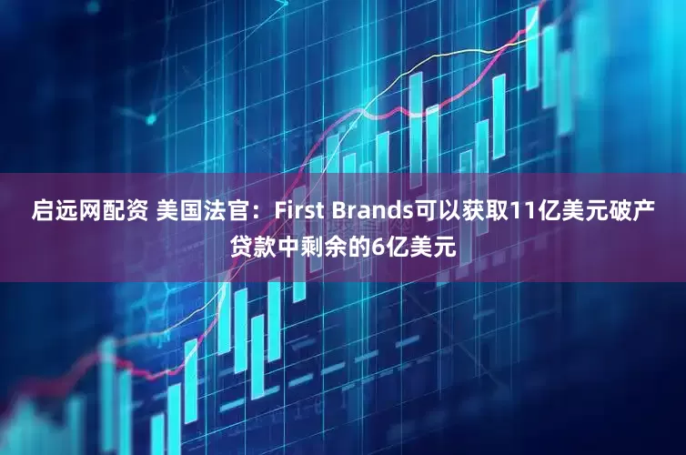 启远网配资 美国法官：First Brands可以获取11亿美元破产贷款中剩余的6亿美元